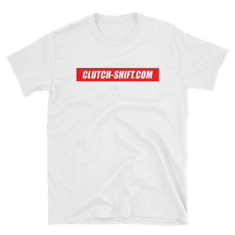 CLUTCH-SHIFT.COM CLASSIC LOGO WHT